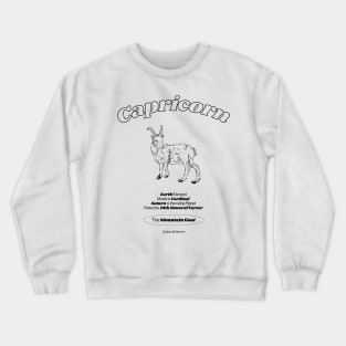 Capricorn Zodiac Design Crewneck Sweatshirt